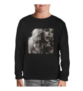 Beyonce - Star Siyah Çocuk Sweatshirt