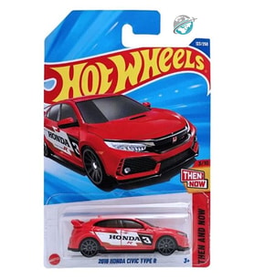 Hot Wheels - 2018 Honda Civic Typer R (1/64) Kırmızı - Yurt Dışı Uzun Kartonet - 2025 Case