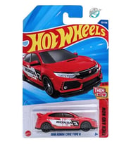 Hot Wheels - 2018 Honda Civic Typer R (1/64) Kırmızı - Yurt Dışı Uzun Kartonet - 2025 Case