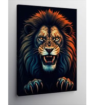 Kanvas Tablo Kükreyen Aslan