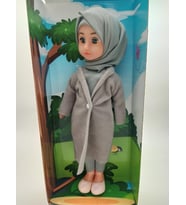 Global Toys Tesettürlü Yeni Meryem Bebek GL100842 (Gri)