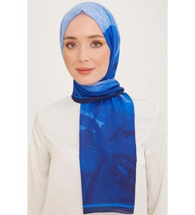 Armine Trend Şal 10000 - 01 Saks Mavi