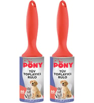 Pony Tüy Toplayici Rulo 2 Li̇ Set Kedi̇