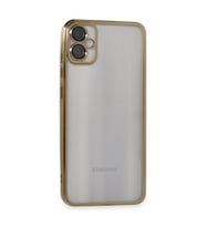 Samsung Galaxy A05 Kılıf Kamera Korumalı Lensli Silikon - Gold
