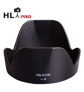 Hlypro Nikon AF-P DX 18-55mm için HB-N106 Parasoley