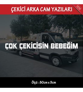 oto kurtarıcı cam yazıları - arka cam uyumlu büyük boy sticker