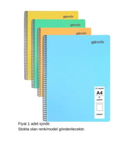 FLEX Pastel Defter A4 72 Yaprak Çizgisiz 1 Adet