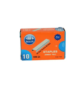 Delta Staples Zımba Teli Gri No-10 1 Kutu 1000 Adet Kod-1622