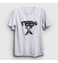 Presmono Unisex Beyaz Logo Ken Carson Teen X T-Shirt 423951tt (Beyaz)