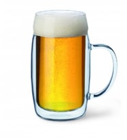 Bira Bardak Dual Kulplu 0,5lt Kupa Cam Exclusive Seri Borosilikat 1 Adet