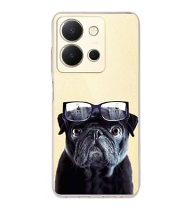 PrintiFy Vivo Y36 4G ile Uyumlu Köpek 3 Kamera Korumalı Şeffaf Kılıf