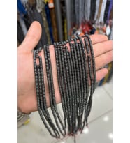 Hematit Taşı Rondela Kesim Parlak Füme 4x2mm Doğal Taş Dizi