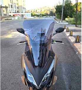 MOTOCAM Kymco Downtown GT 350 Ön Cam 2024-2026 Model 62cm Füme Renkli 4mm