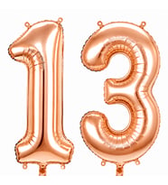 13 Rakam Folyo Balon Rose Gold Rengi (100 cm)