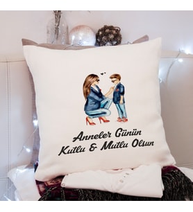 Anneler Günü Tasarımlı Yastık