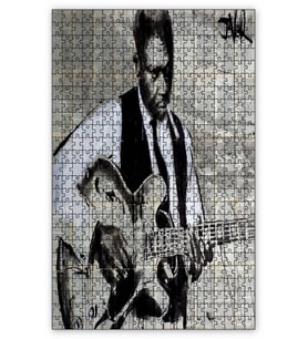 Cakapuzzle Country Gitarist Puzzle Yapboz MDF (Ahşap) (120 Parça)