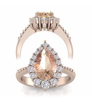 Morganite Pırlanta Yüzük