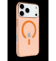 Pilelistore   iPhone 17 Pro Max Kılıf Pc Real Magsafe Kapak - Turuncu
