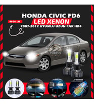 Honda Civic FD6 2007-2012 Uzun Far Uyumlu Şimşek Etkili Led Xenon Pro Series HB4
