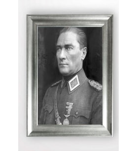 Gümüş Çerçeveli Atatürk Tablo cv1187
