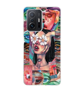 Xiaomi Mi 11T - 11T Pro Uyumlu Aesthetic Vintage Tasarımlı Şeffaf Telefon Kılıfı