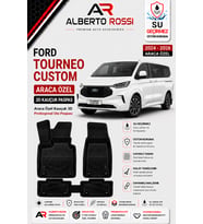 FORD TOURNEO CUSTOM 2024 - 2026 Araca Özel Kauçuk 3D Profesyonel Oto Paspası