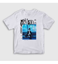 Presmono Unisex Çocuk Beyaz Makoto Oyun Persona 3 T-Shirt 456712tt
