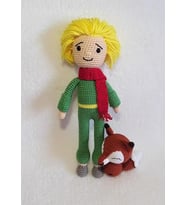 Küçük Prens ve Tilki Amigurumi Organik Oyuncak