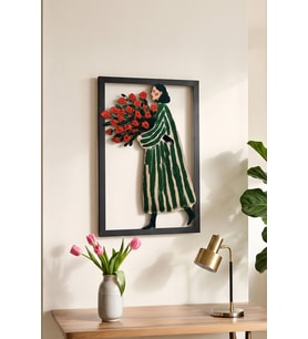Rose Lady Metal Tablo