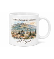 Manisa Şehir Manzarası Baskılı Kupa Bardak - Özel Tasarım Hediye