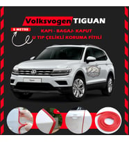 Volksvogen Tiguan Oto Araç Kapı Koruma Fitili 5metre Parlak Kırmızı Renk