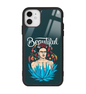 iPhone 11 Beautiful Frida Kahlo Tasarımlı Glossy Telefon Kılıfı