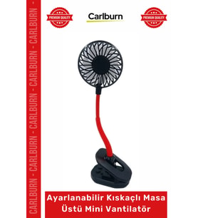 #Vantilatör Esnek Boyunlu Sessiz Portatif Şık Ayarlanabilir Kıskaçlı Masa Üstü Mini Vantilatör