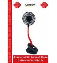 #Vantilatör Esnek Boyunlu Sessiz Portatif Şık Ayarlanabilir Kıskaçlı Masa Üstü Mini Vantilatör