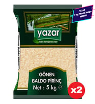 Yazar Gönen Baldo Pirinç 5 Kg x 2 Paket.