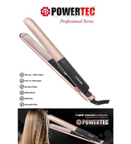 Powertec TR-2860 Seramik Saç Şekillendirici Düzleştirici (Bej)