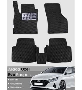 Hyundai İ20 (2020-2025) Uyumlu EVA Paspas Tam Set – Araca Özel Tasarım, Su Geçirmez,Kolay Montaj