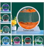 Kişiye Özel 3D Hareketli Sandscape Kum Saati Dekoratif