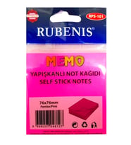 Memo Yapışkanlı Not Kağıdı 76X76Mm Pembe - 3 adet