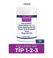 ERSAĞ Kollajen Mix Tip 1-2-3 C Vitamini Hyaluronik Asit İçeren Takviye Edici Gıda 300 GR