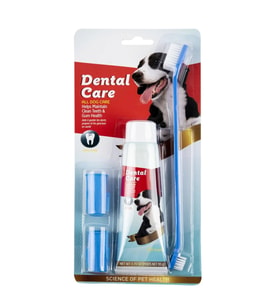Dental Care Köpek Diş Fırçası Seti Dental Care Köpek Diş Macunu ve Bakım Seti 4 Lü
