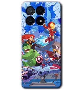 Poco x6 Pro Kılıf HD Desen Baskılı Kılıf - Avengers Cartoon