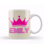 Emily Name personalized Custom   vintage Retro Rainbow Style Design Gift Baby Gift For Her Kupa Bardak Porselen