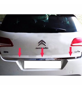 Citroen C4  Formlu  Krom Bagaj Alt Çıta 2010 ve Üzeri