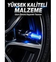 4 Adet LED Lastik Sibop Işığı Otomobil İçin Hareket Sensörlü