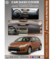CITROEN C4 (2004-2009) Torpido Örtüsü Ön Göğüs Torpido Koruma Tam Uyum Çatlamayı Önler Kolay Montaj