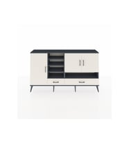 Arges Konsol 8 Raflı 2 Çekmeceli 3 Kapaklı 176x30x99 Antrasit-Aytaşı