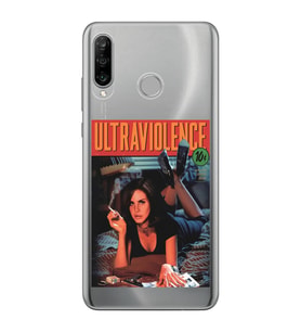 Huawei P30 Lite Uyumlu Lana Del Rey Ultraviolence Desenli Şeffaf Telefon Kılıfı