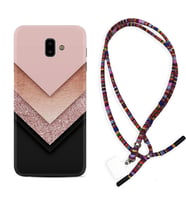 Samsung J6 Plus J7 Prime J7 Pro M20 Kılıf Boyun Asklı Rasta Silikon Great Marble 1405
