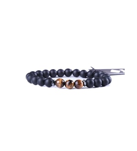 JTAW23DOB1256 KAPLANGÖZÜ HEMATİT ONYX DOĞALTAŞ BİLEKLİK
